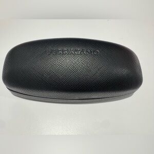 Salvatore Ferragamo Textured Black Sunglasses Case - NEW